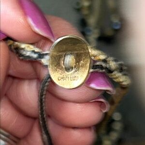 Chan Lau Elegant Black and Gold Beaded Bracelet